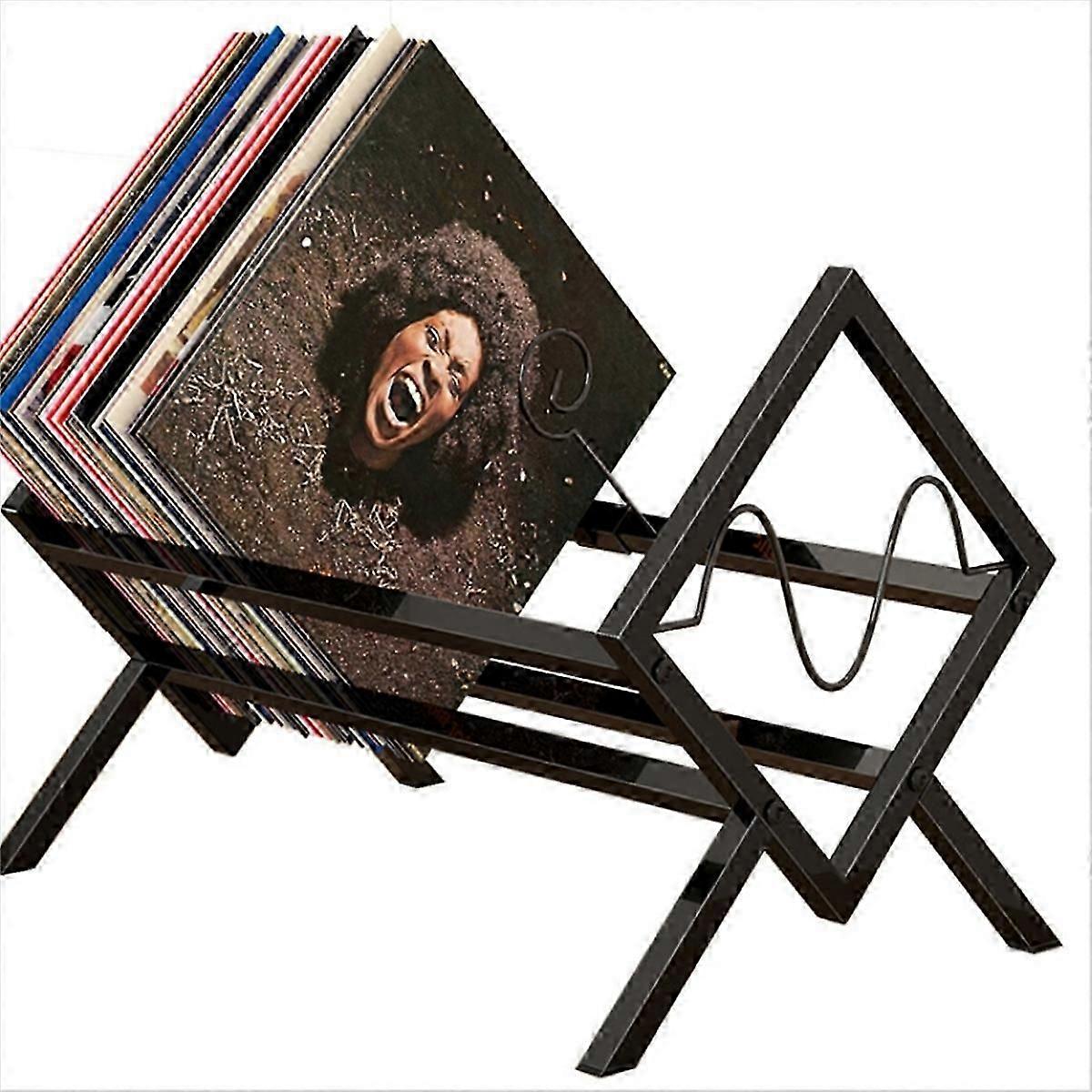 Record Rack, Desktop Book And Magazine Rack, Metal Display Rack