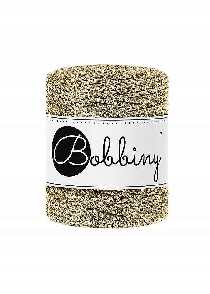 Bobbiny Macrame String 3mm 50m 3ply Golden
