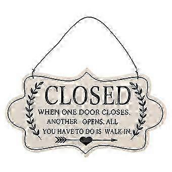 Decorative Open/Closed Hanging Sign Double Sided