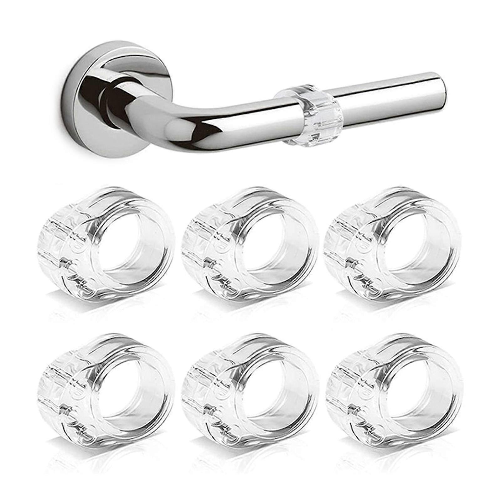 10Pieces Clear Door Wall Protector Door Stopper Transparent Door Handle Buffer Noise Canceling from Door Knobs