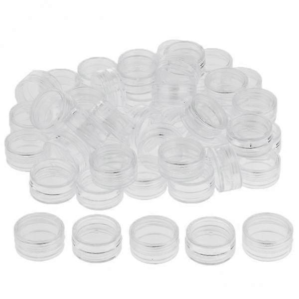 2x 50pcs récipient réutilisable pots pot pour ongles bijoux