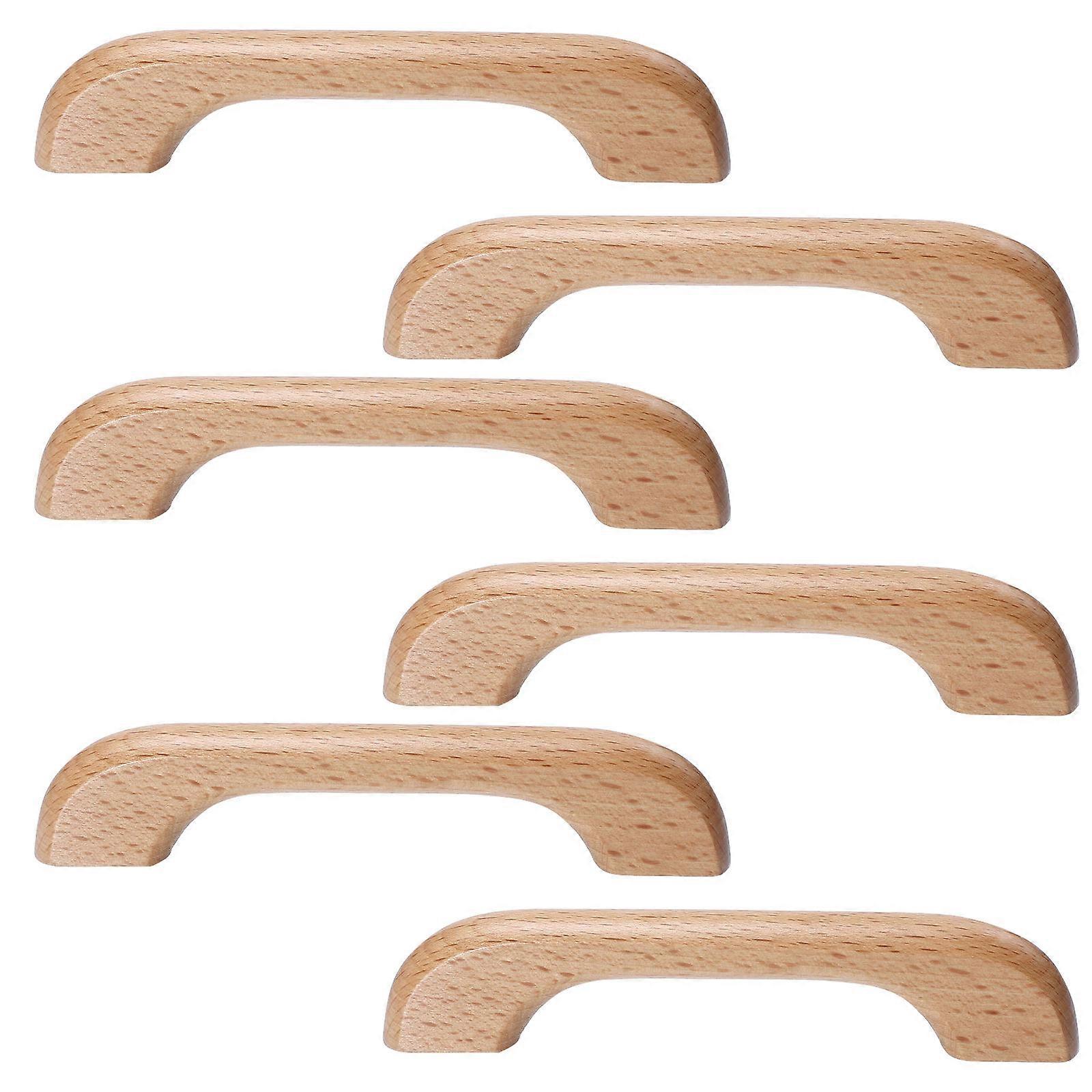6pcs Brown Synthetic Cabinet Pulls for Home Use with Unique Design and Easy Installation