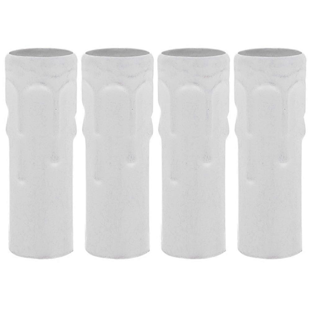 4pcs Candelabra Base Crystal Chandelier Candle Sleeve, Durable Lamp Base Cover for Retro European Style Chandeliers, Easy to Install with Wax Drip