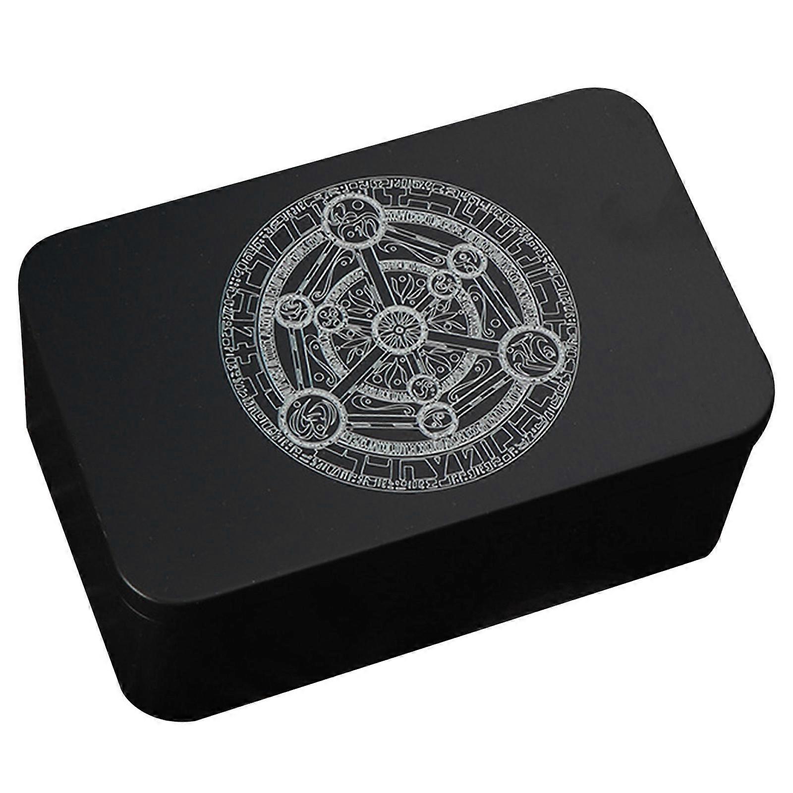 Metal Rectangle Organizers Box Playing Card Storage Box Money Coin Holder Box Candy Key Case Business Tarot Storage Can