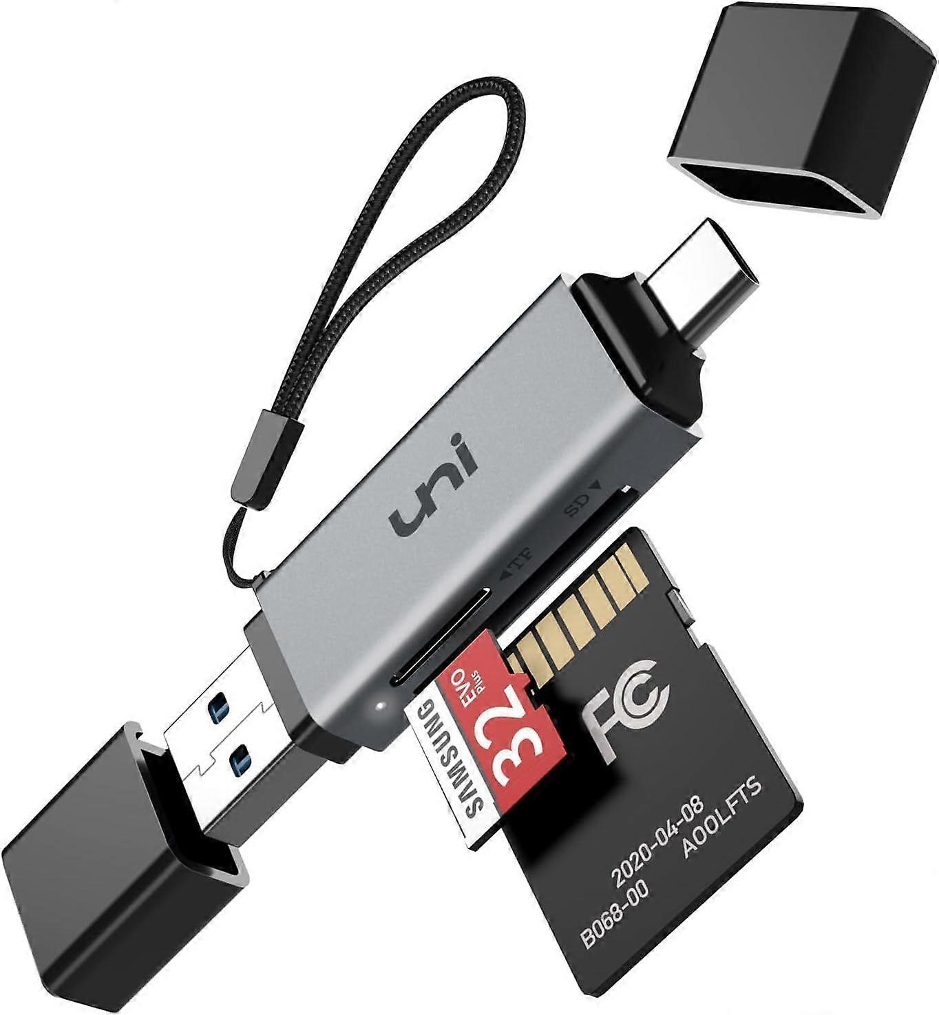 SD-Kartenleser, High-Speed-USB-C-auf-Micro-SD-Kartenadapter, USB 3.0, zwei Steckplätze