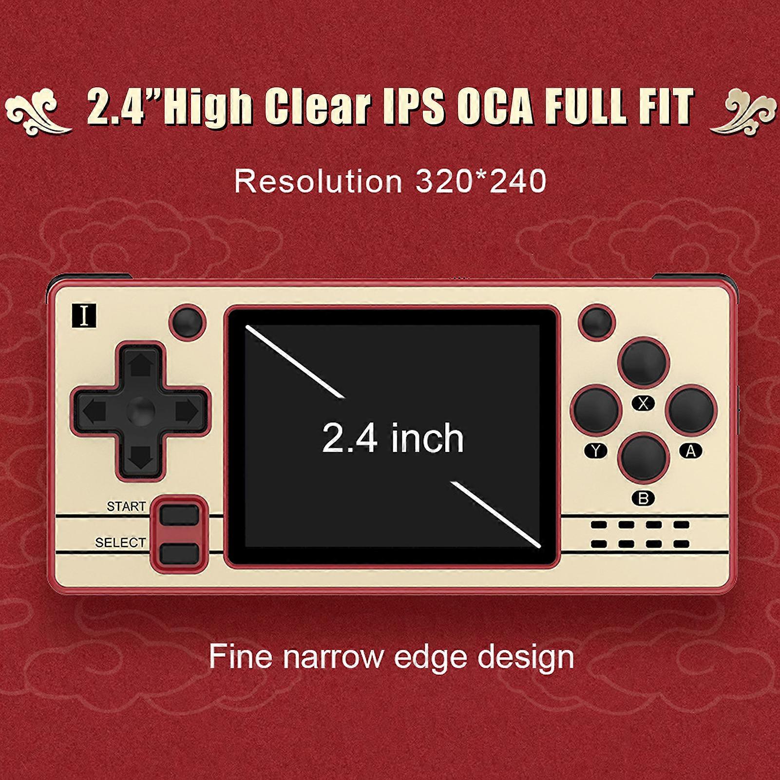 Open Source 64-bit Handheld Game Console with 2.4" IPS Screen, Supports 13 Emulators