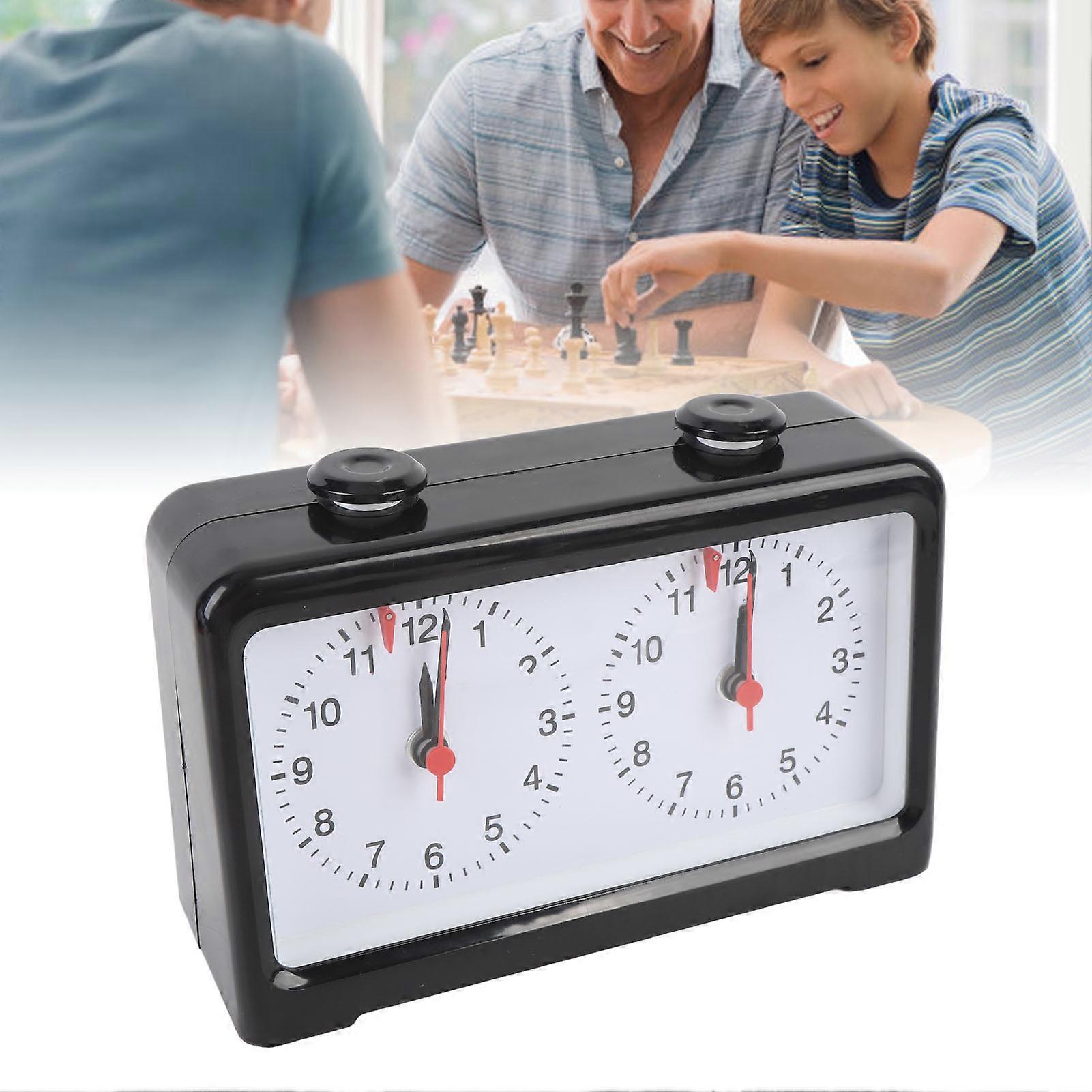 Mechanical Chess Clock Elegant Look Stable Base High Accuracy Quiet Knob Analog Chess Clock for Chess Competitions 