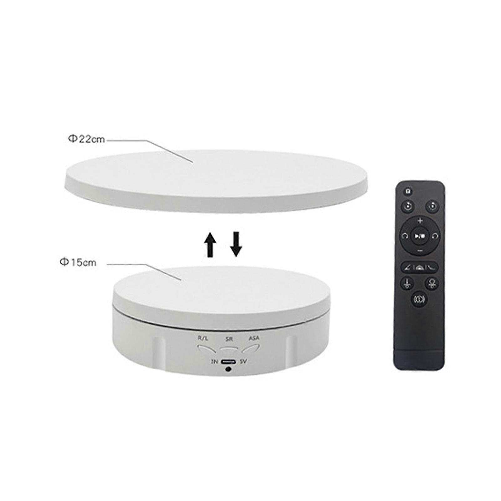 2 in 1 Electric Rotating Display Stand Remote Control 360 Degree ...