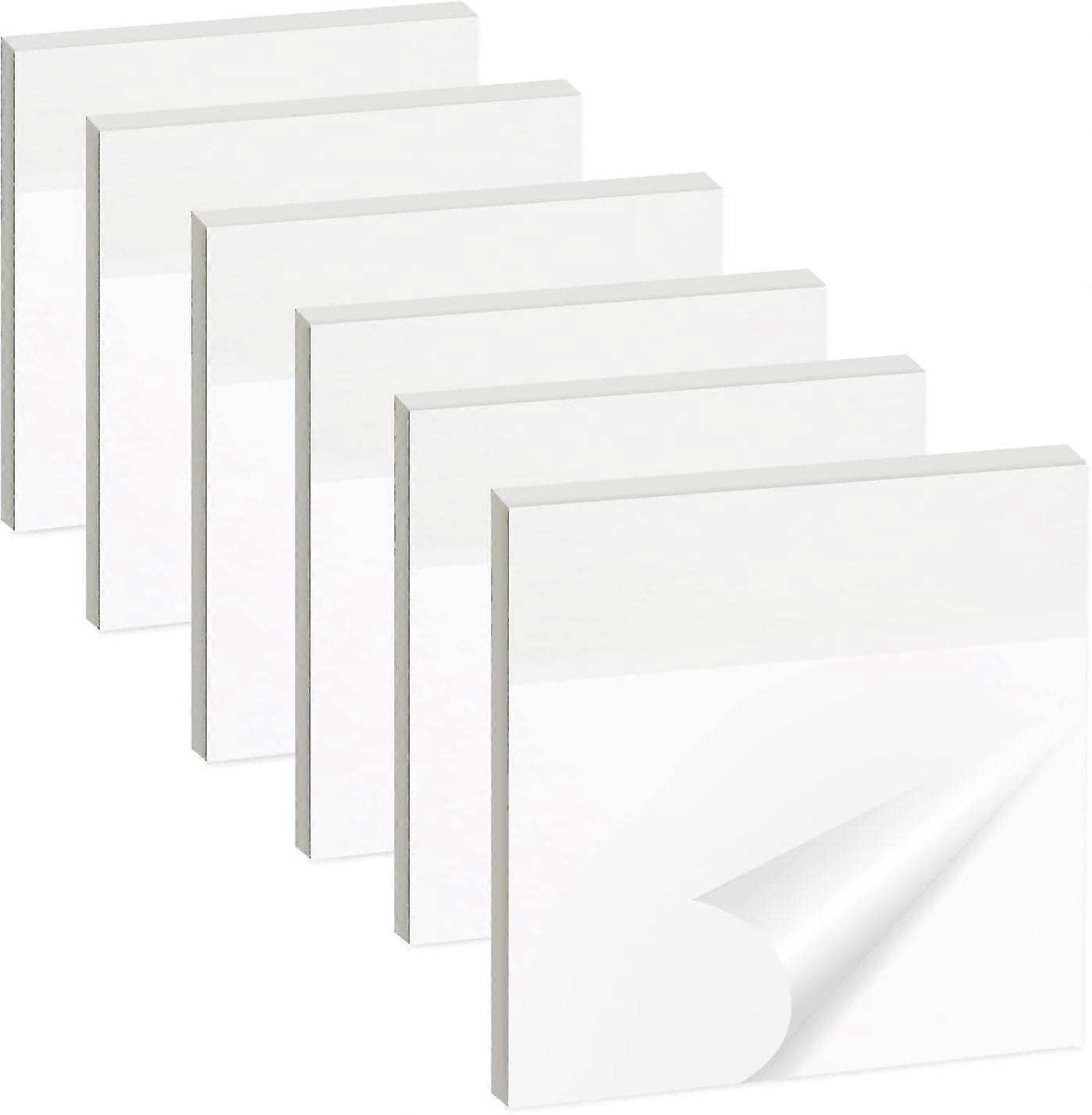 300pcs Clear Sticky Notes, Reusable Waterproof Memo Pads for Office Home School (75x75mm)