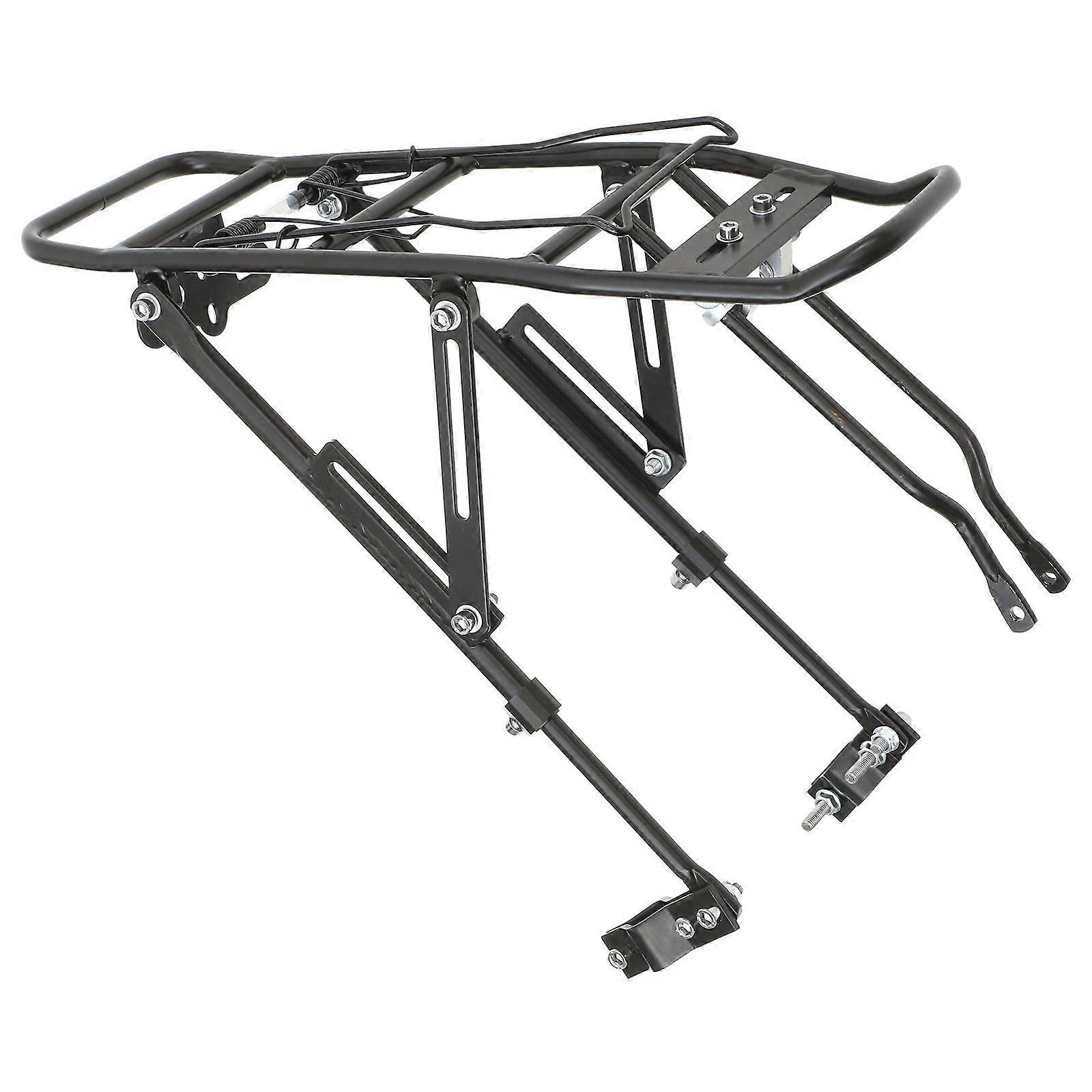 Durable Rear Carrier for Bikes, Adjustable Design, Essential for Everyday Cycling