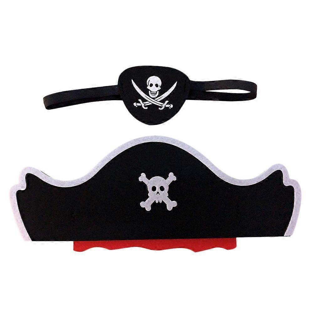 2 قطعة رقعة عين القراصنة لمهرجان الحفلات حفلة تنكرية حفلة تنكرية يتوهم الكرة تأثيري التقاط الصور (أسود)