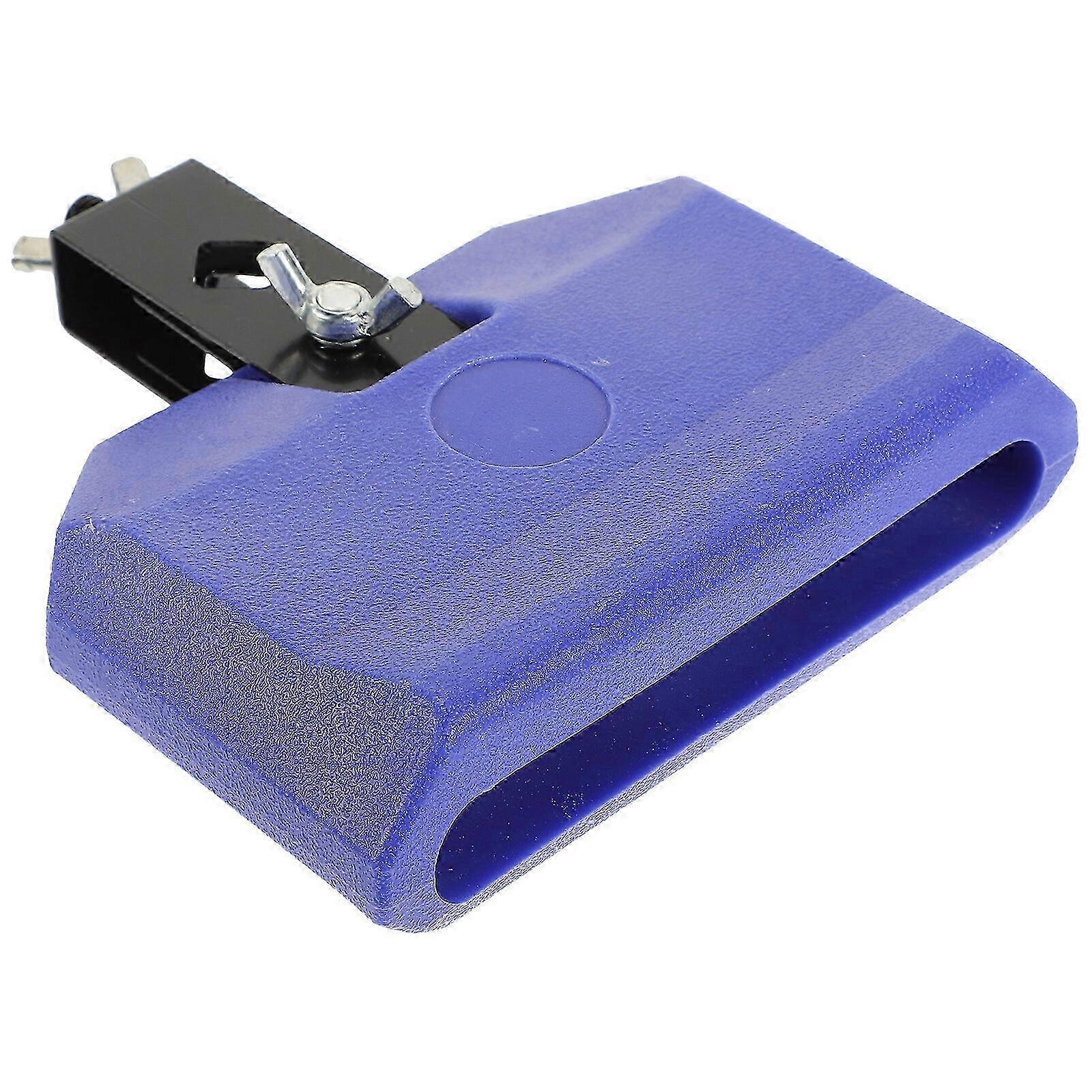 Portable Latin Percussion Plastic Drum Accessory - Durable Cow Bell for Musical Instruments (Blue)
