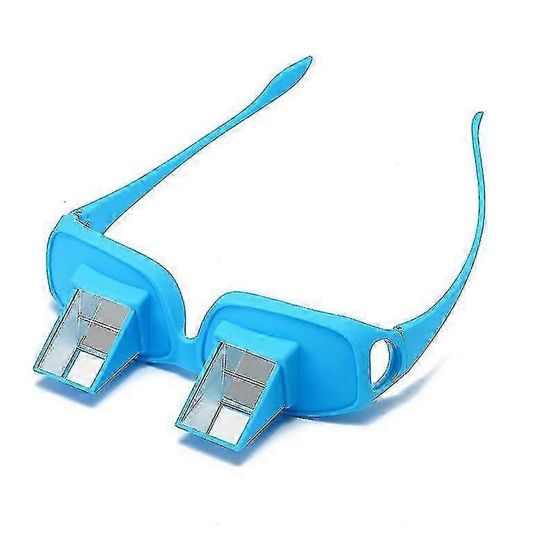 Lazy Glasses Horizontal Glasses Prism Periscope Reading In Bed And Watching Tv Unisex, Blue