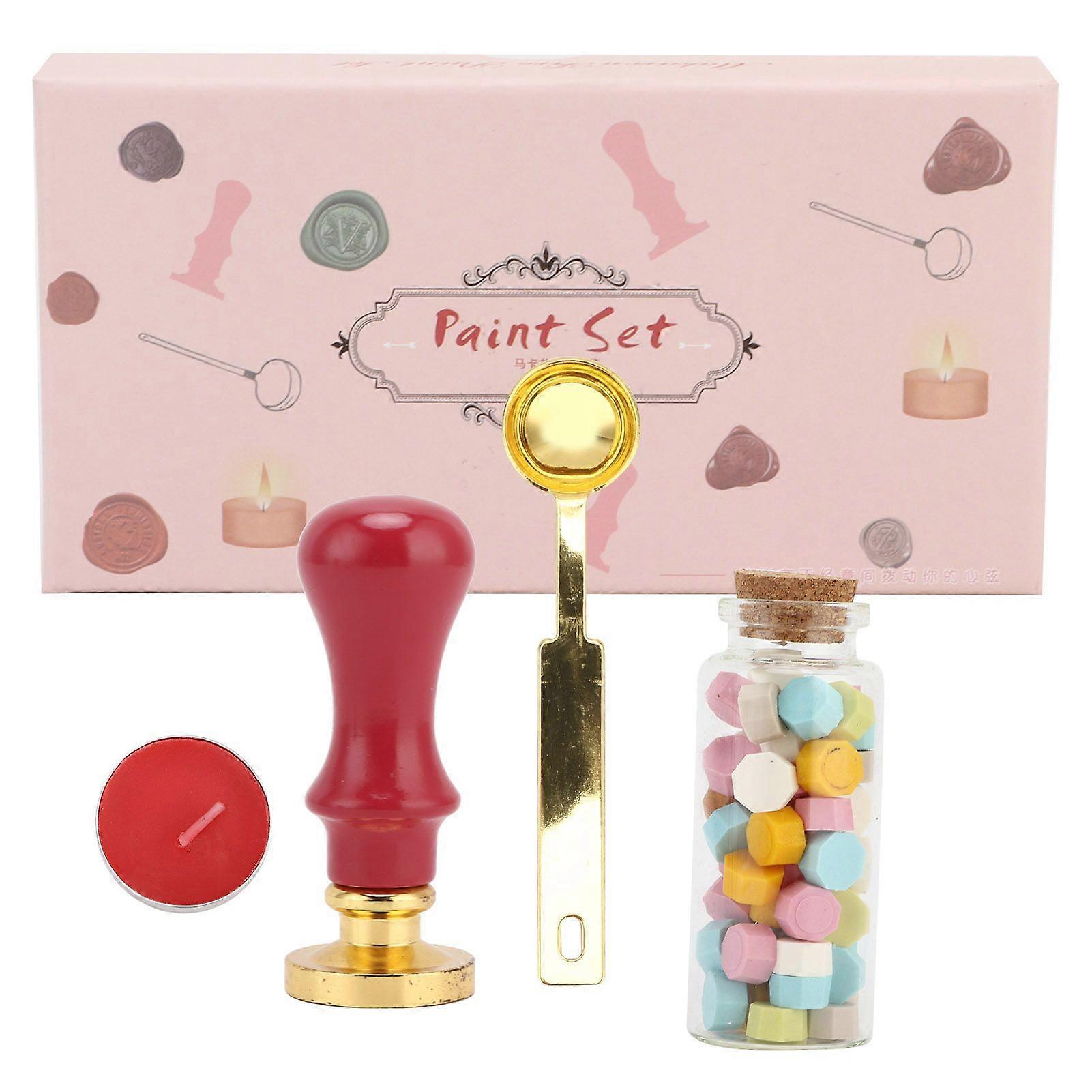 2025 Latest Model  Wax Seal Stamp Kit Clear Pattern Macaron Color DIY Classic