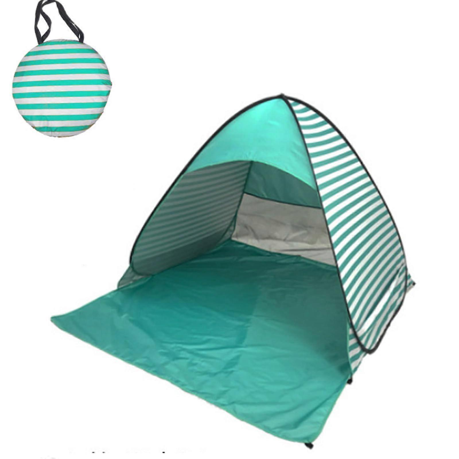 Outdoor Automatic Quick Open Camping Tent 2-3 Person Quick Setup Durable Polyester Carry Bag Beach Use