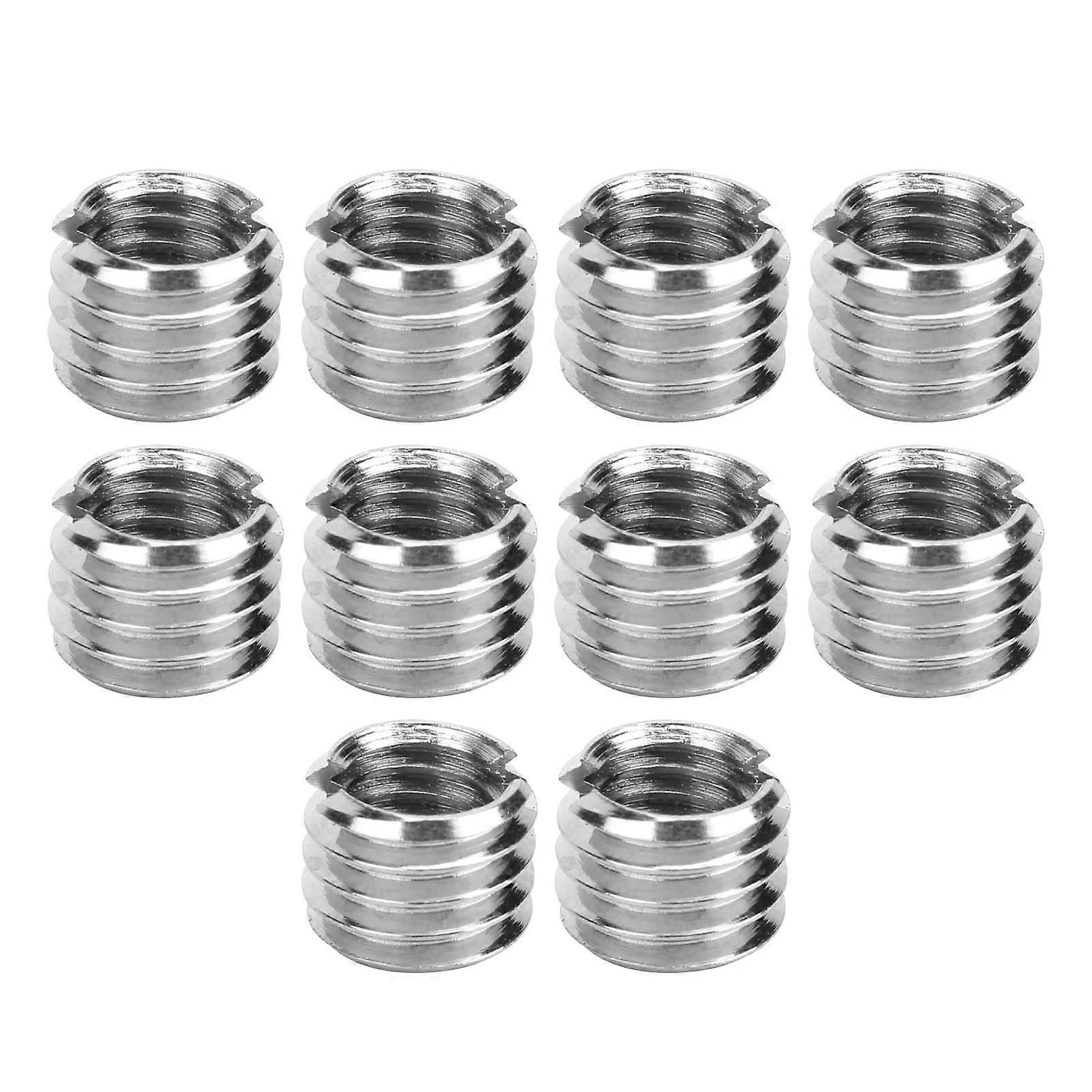 10Pcs Male Female Threaded Inserts Stainless Steel Reducing Nuts Hardware Repair Tool