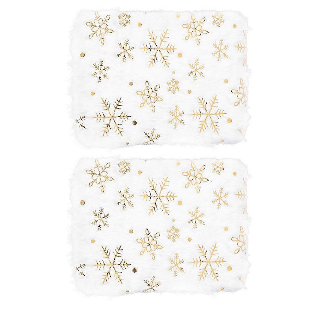 Miniature Rug Dollhouse Carpet Collectors Hobbyists Rectangle Shape Plush Material White Color 2Set