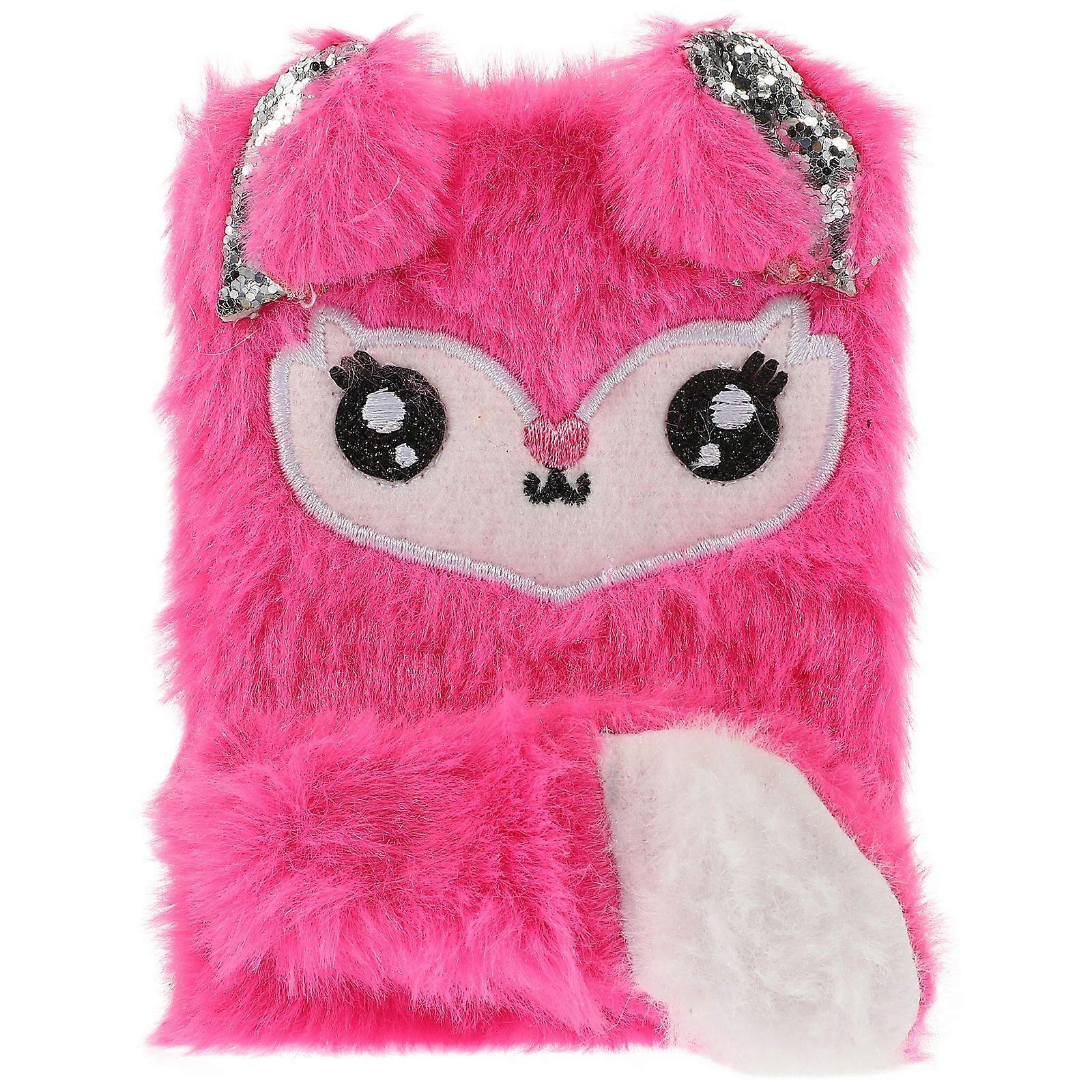 Household Note Book Cartoon Student Notebook Plush Cover Note Book Diary Supply