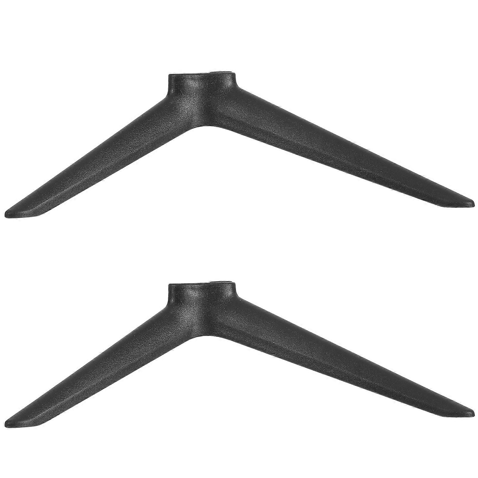 Brackets For Screens Sleek Design Black Plastic Tabletop Stand Legs Modern Design Home Use 1Pair
