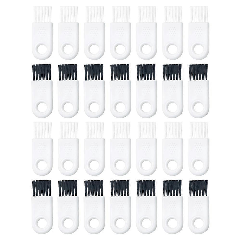 Mini Cleaning Brush for Electric Made of ABS Durable and Practical White Color Lightweight Easy to Carry 30pcs
