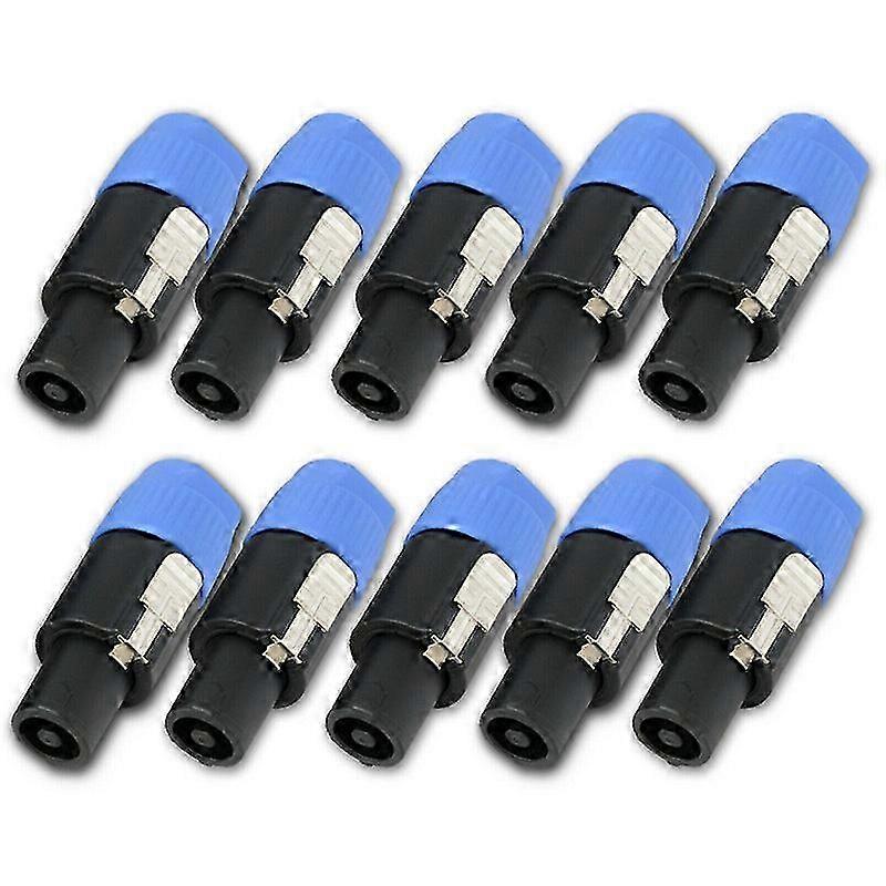 10 قطع موصل Speakon 2 القطب ذكر قابس متوافق مع كابل مكبر الصوت Ft hwy