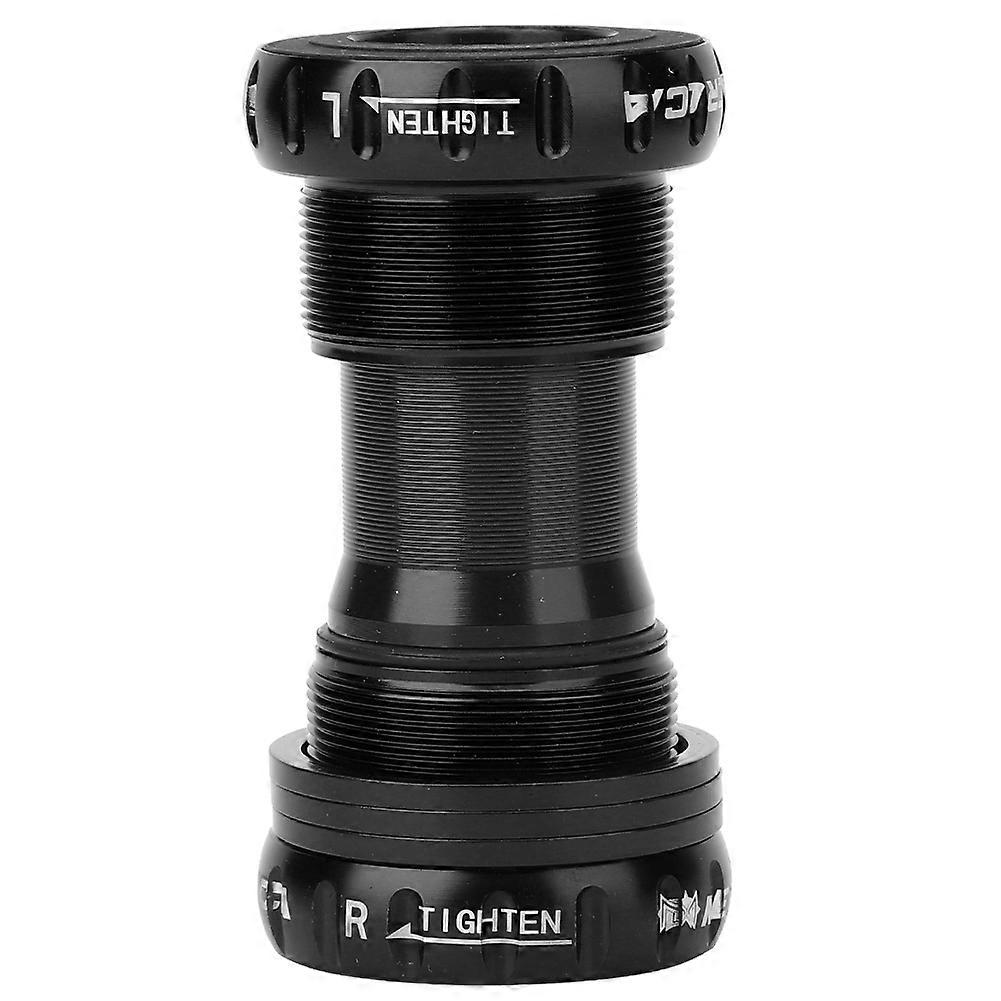 Lightweight Aluminum Alloy Mountain Bike Bottom Bracket Screw-in Thread Ceramic Bearing Bicycle Accessory Black