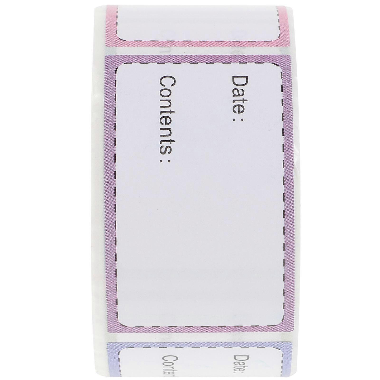 簡単なピール収納ラベル食品容器紙250ラベル/ロール正方形のキッチンと冷蔵庫の整理