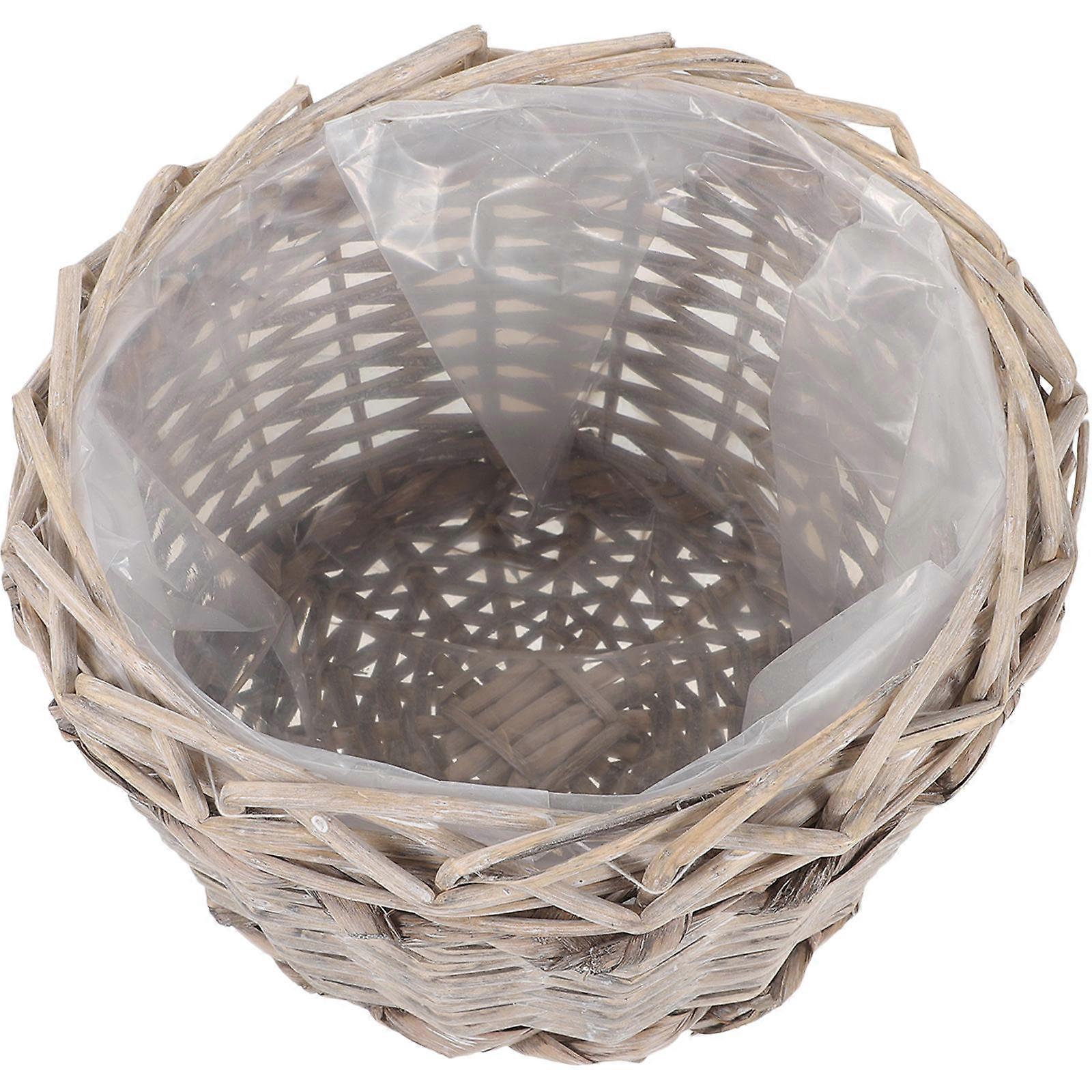 Planter Baskets Woven Organizer Storage Item Elegant Design 24x24cm 1Pcs