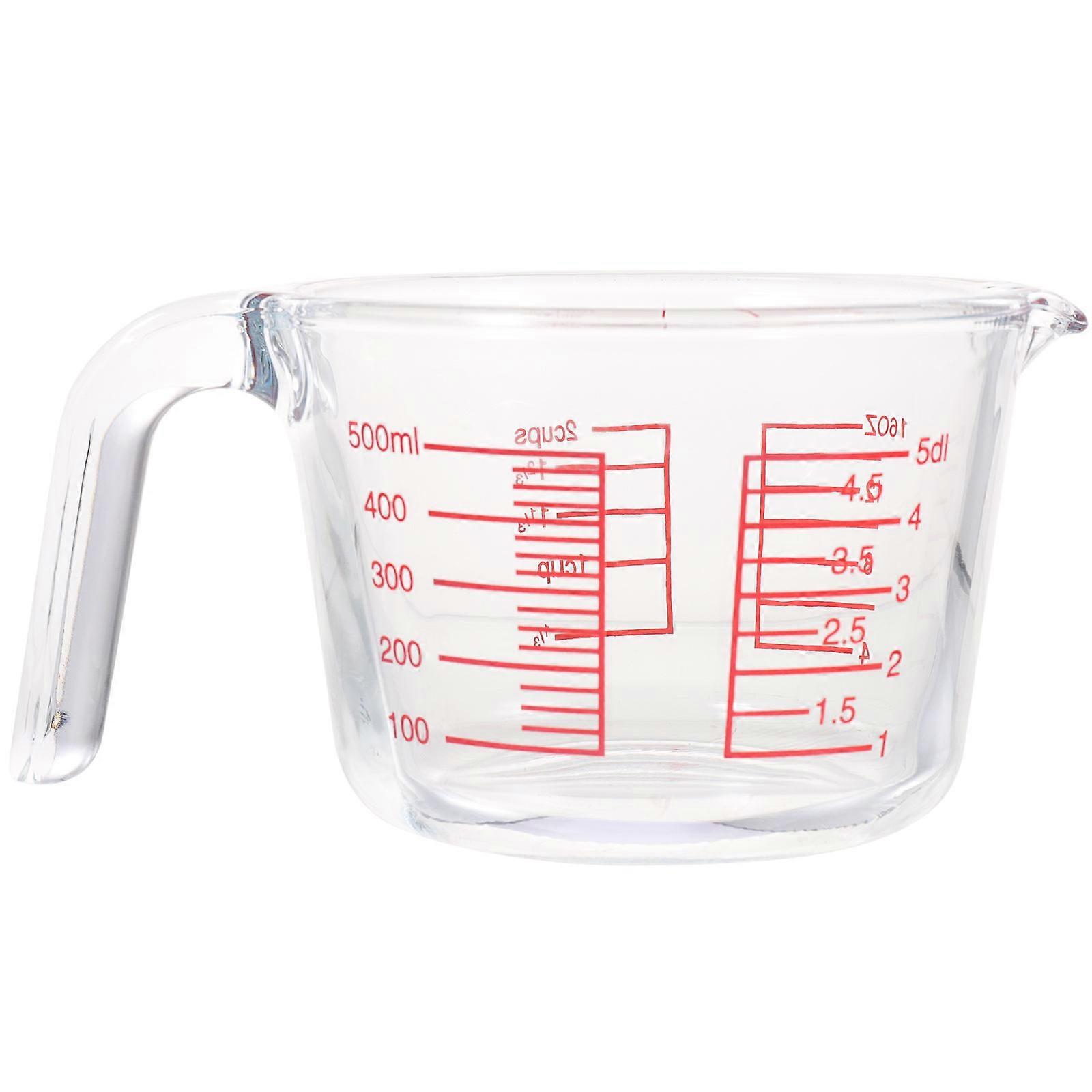 Kitchen Cooking Measuring Cup Glass Baking Accessory Home Kitchen 1Set