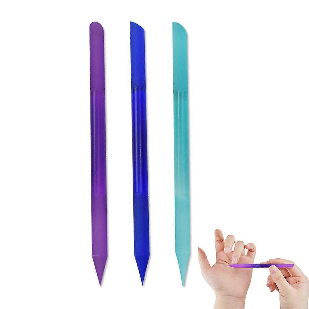 Glass Cuticle Scraper Set Cuticle Remover Glass Nail File Double Ends