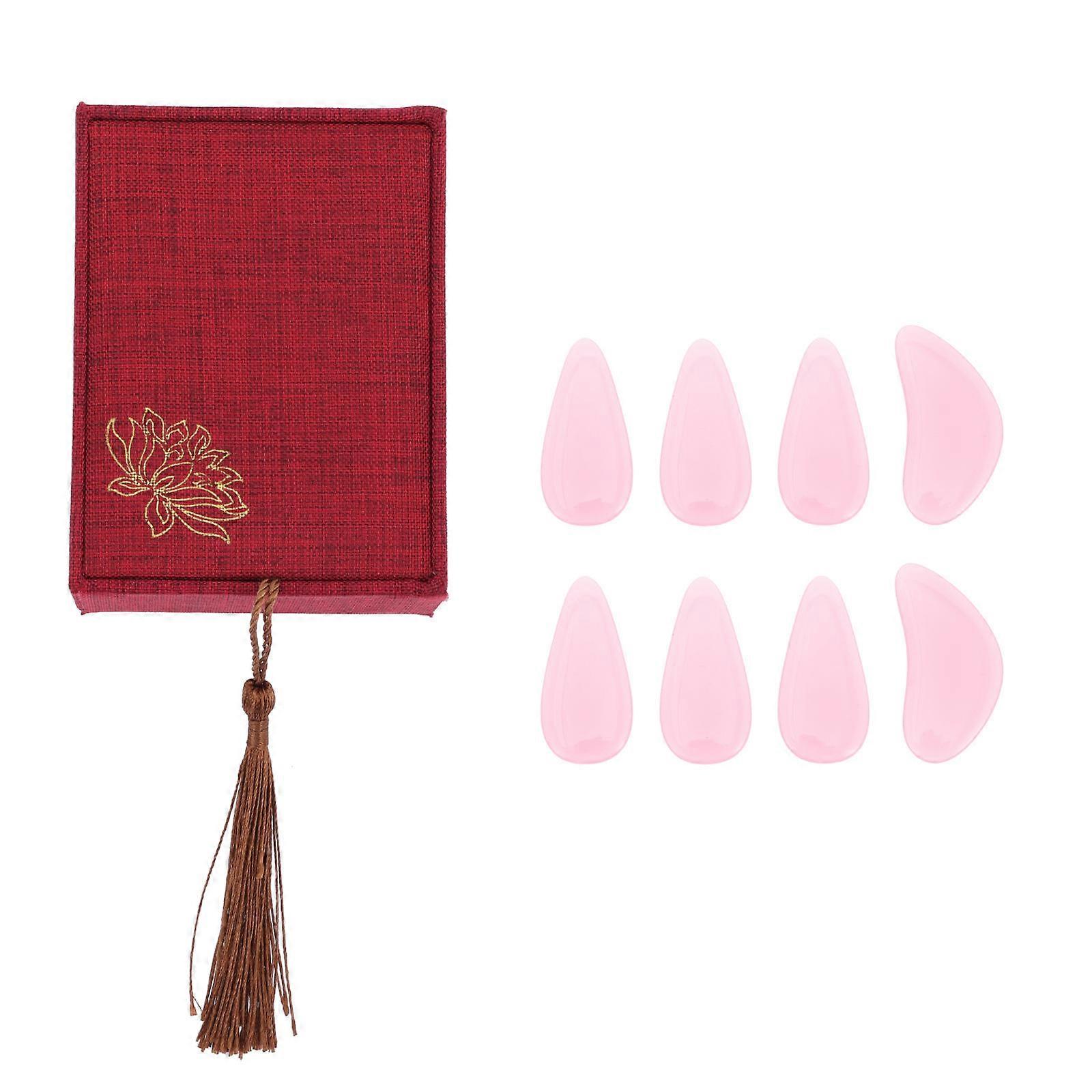 Guzheng Finger Nails Stringed Instrument Accessories Pink Durable 1Set