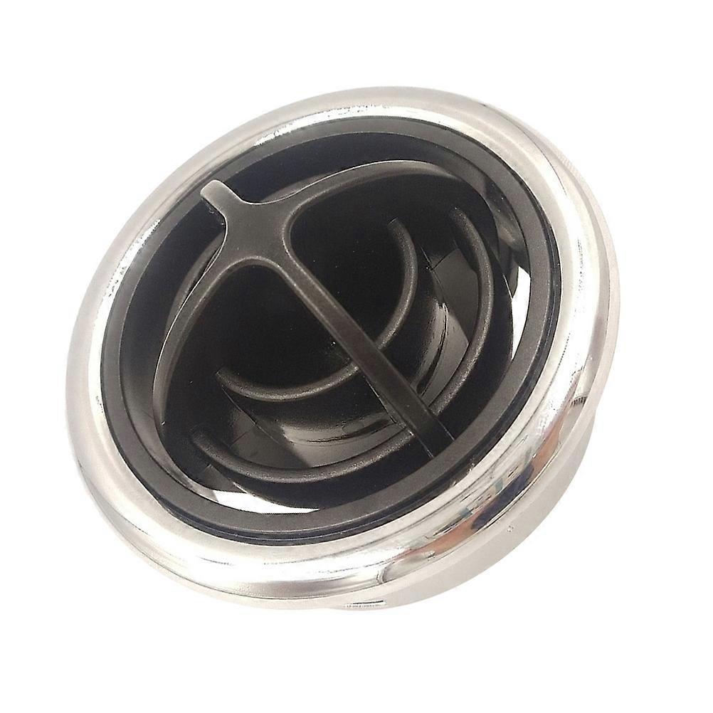 Bus Outlet Air Conditioning Vent Deflector for RV Vehicle Air Outlet Silver 9X9cm Wind Direction Adjustment 1Pack