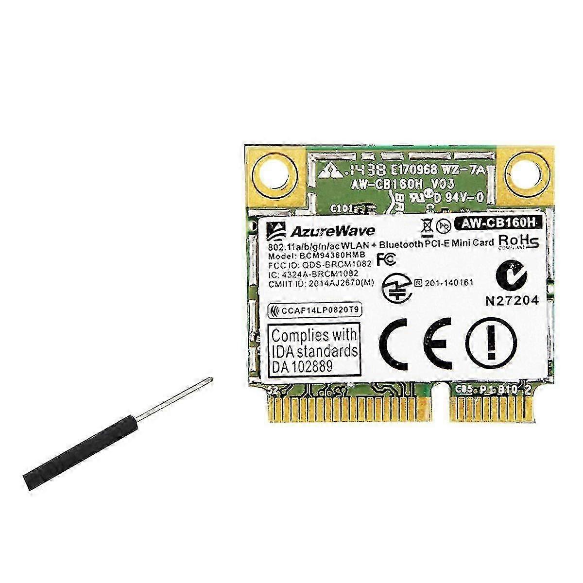 Broadcom Chip NIC BCM94360HMB Notebook Gigabit AC1300M Bluetooth 4.0 Wireless NIC PCI-E Interface N