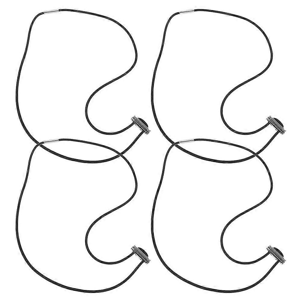 Elastic Trash Can Strap Anti-Fall Off Garbage Bin Opening Bands 140cm Circumference 4Pcs