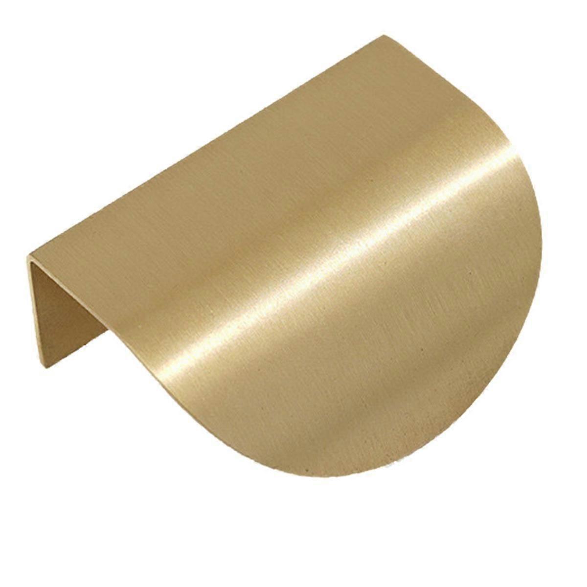 Brass Medicine Cabinet Solid Invisible Handle Wardrobe Cabinet Furniture Modern Simple Hidden Door Handle 8847-32