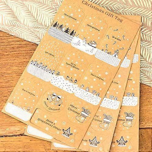 Snow Scenes Christmas Gift Tags x 100
