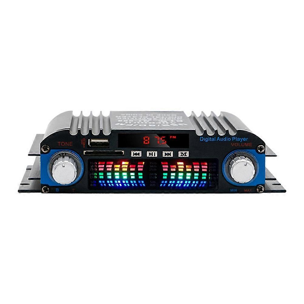 4-Channel 60W High Power Car Bluetooth Audio Amplifier Hifi Stereo Mini Audio Receiver for Car Audio Modification Home