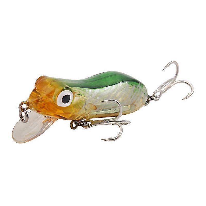 XY-605 Doppelhaken lebensechter Frosch Topwater Angeln Köder hart ABS Frosch Casting Tackle Köder
