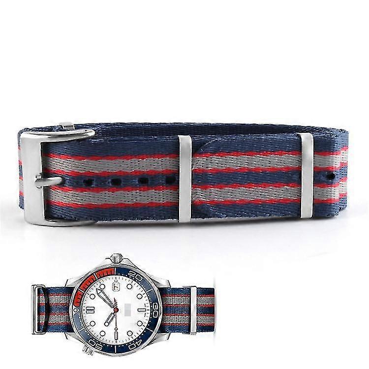 20mm for Omega Nylon Canvas Strap Seamaster Ghost Party Speedmaster Watch Strap
