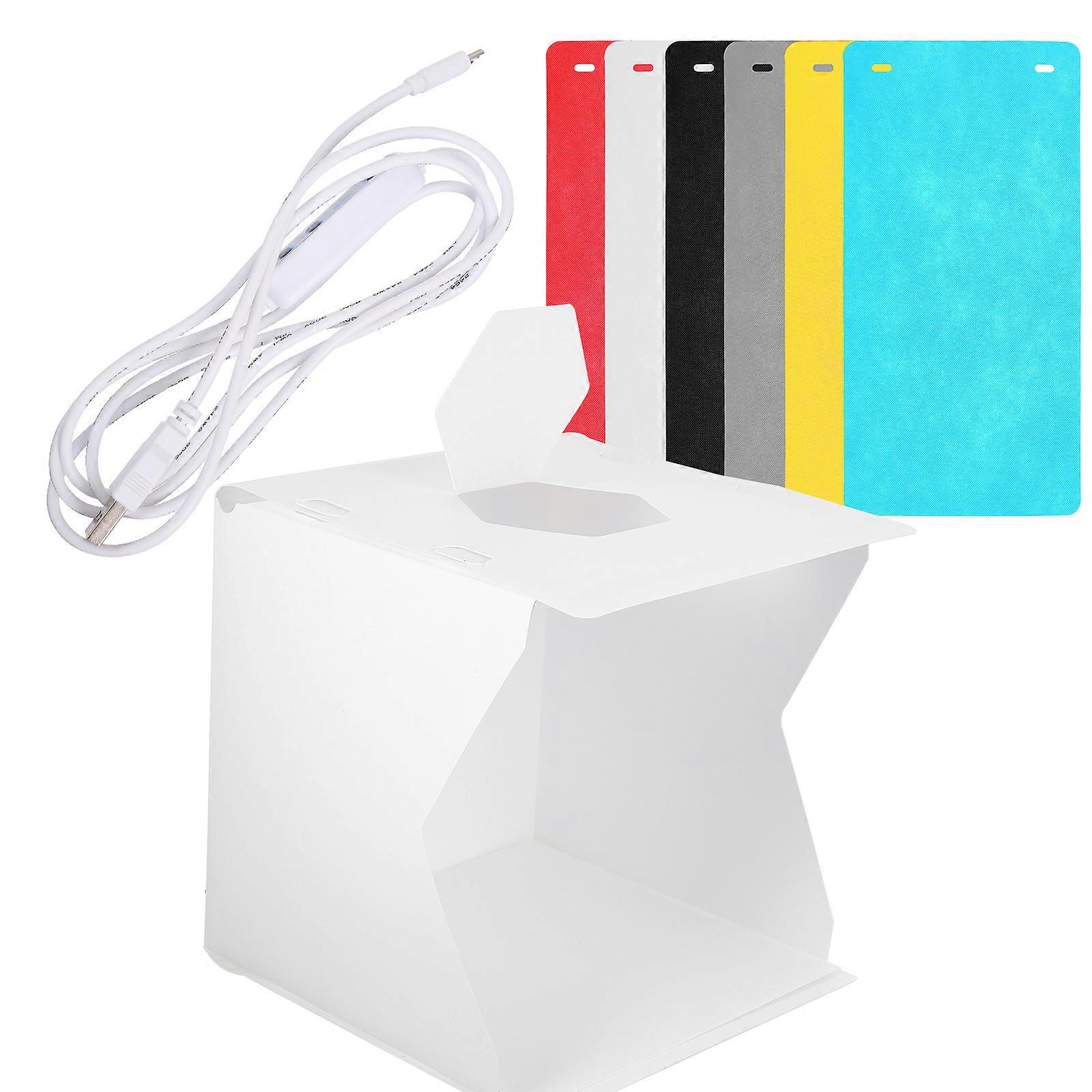 1 Set Folding Light Box with 6pcs Backdrops for Jewelry Watch Toy Model and Craft