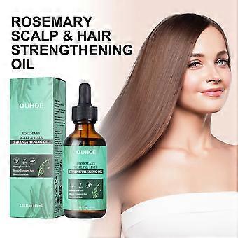 2 piezas de aceite esencial de romero para el cuidado del cabello de 60 ml, nutre suavemente el cabello, ilumina, hidrata y suaviza la esencia del cuidado del cabello