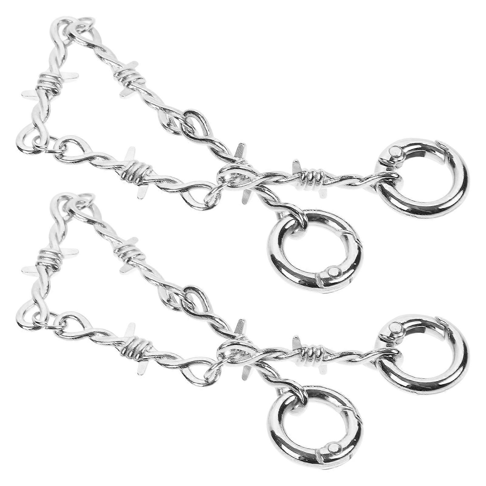 2pcs Unique Shoe Charms Chain for Clogs & Sandals – Stylish DIY Decorative Footwear Accessories for Easy