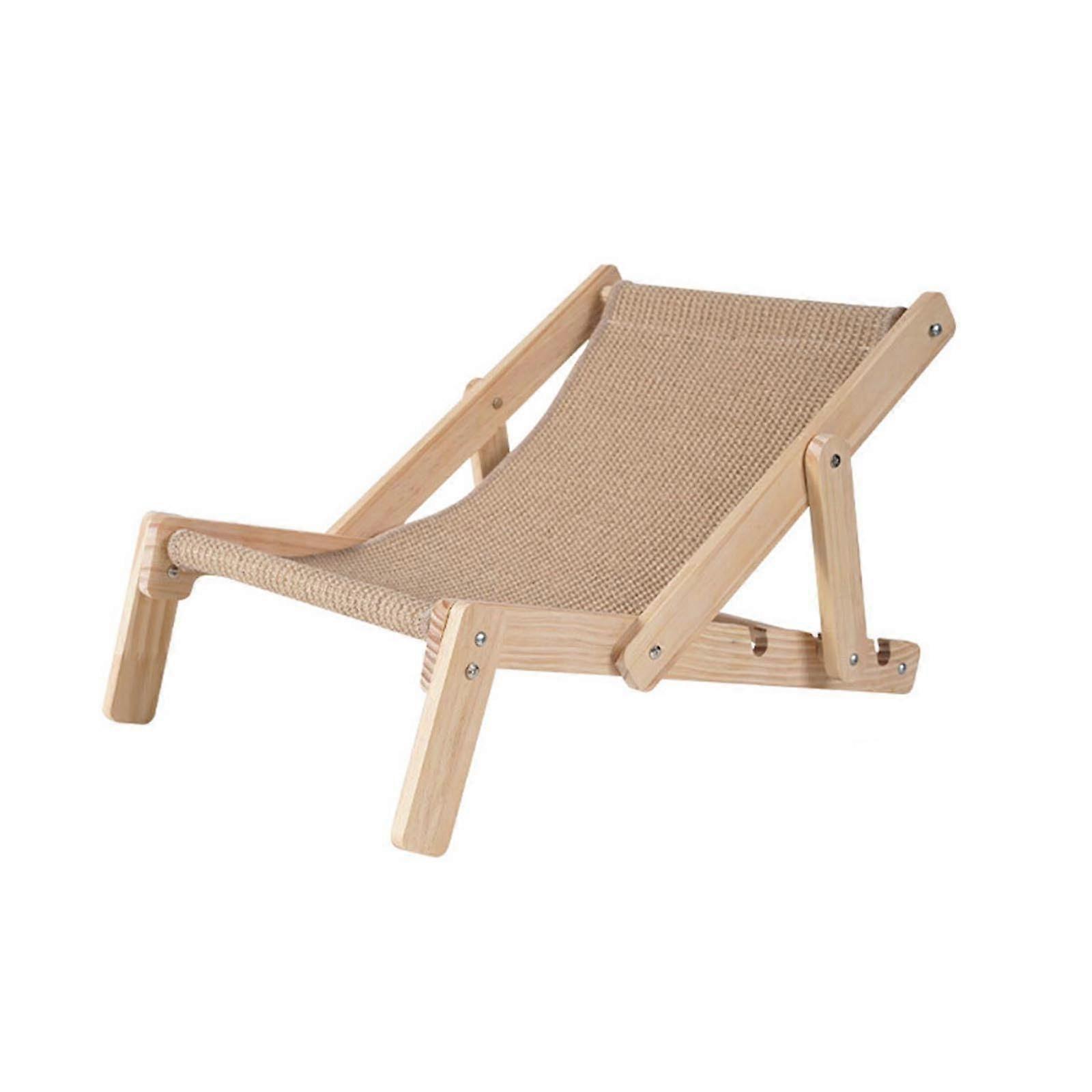 Chaise longue pour chat 3 en 1, lit à griffer, lit réglable pour animaux de compagnie pour l’extérieur (1PC)