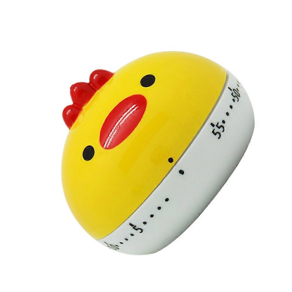 Loud Kitchen Timer Novelty Chicken Shaped For Kitchen Gadget Baking Measurement Yellow 1Pcs