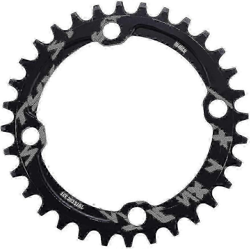 34T Chainring, BCD 104 Single Speed Mountain Bike Chainring Suitable for Most MTB and Road Bikes