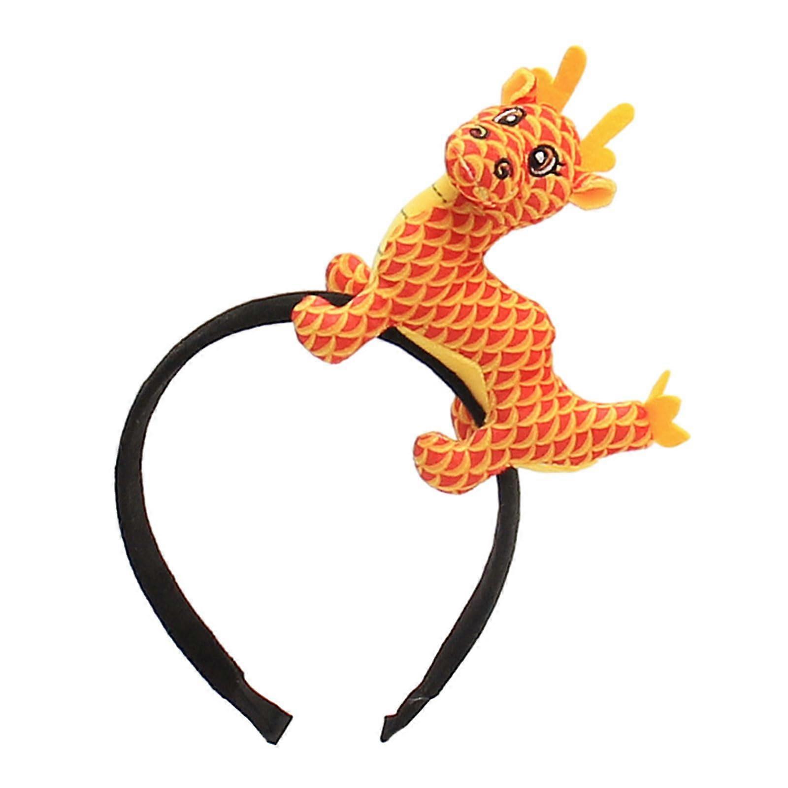 Haarband In Tierform Drachen Plüsch Haarband Für Frauen - Waschbares Vielseitiges Ornament, Weich, Extragroß, Bunt
