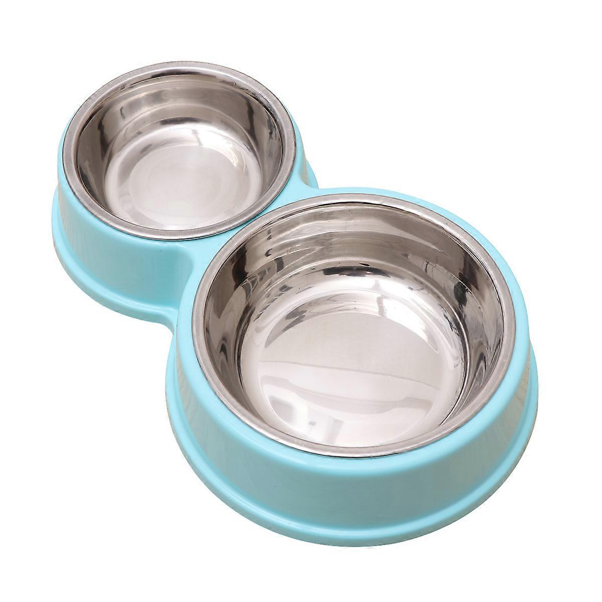 It sounds like you're referring to a **stainless steel dog feeder bowl** with **non slip** features, designed for both **food and water**, suitable
