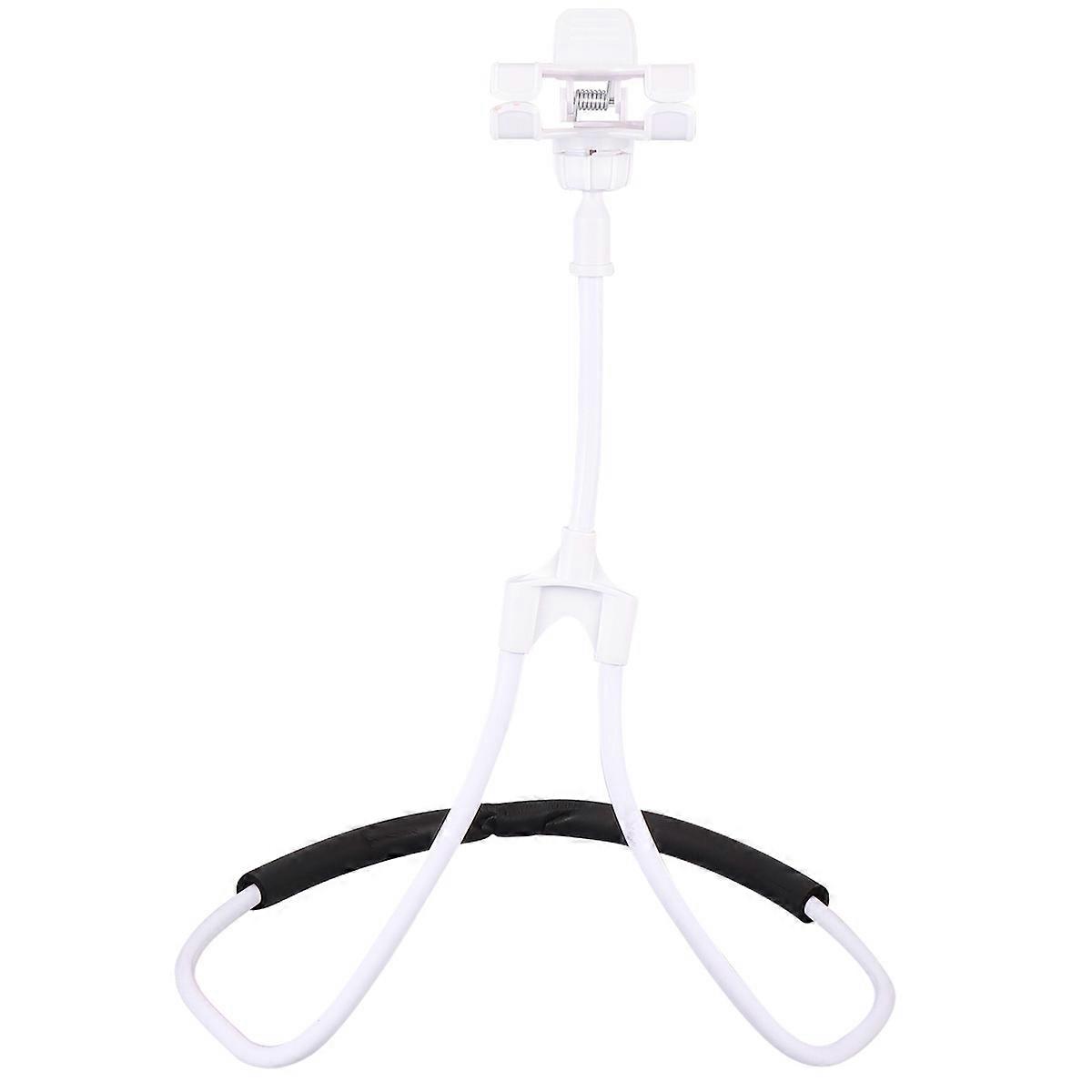 Mobile Phone Neck Holder Bracket for Hands Free Use, White
