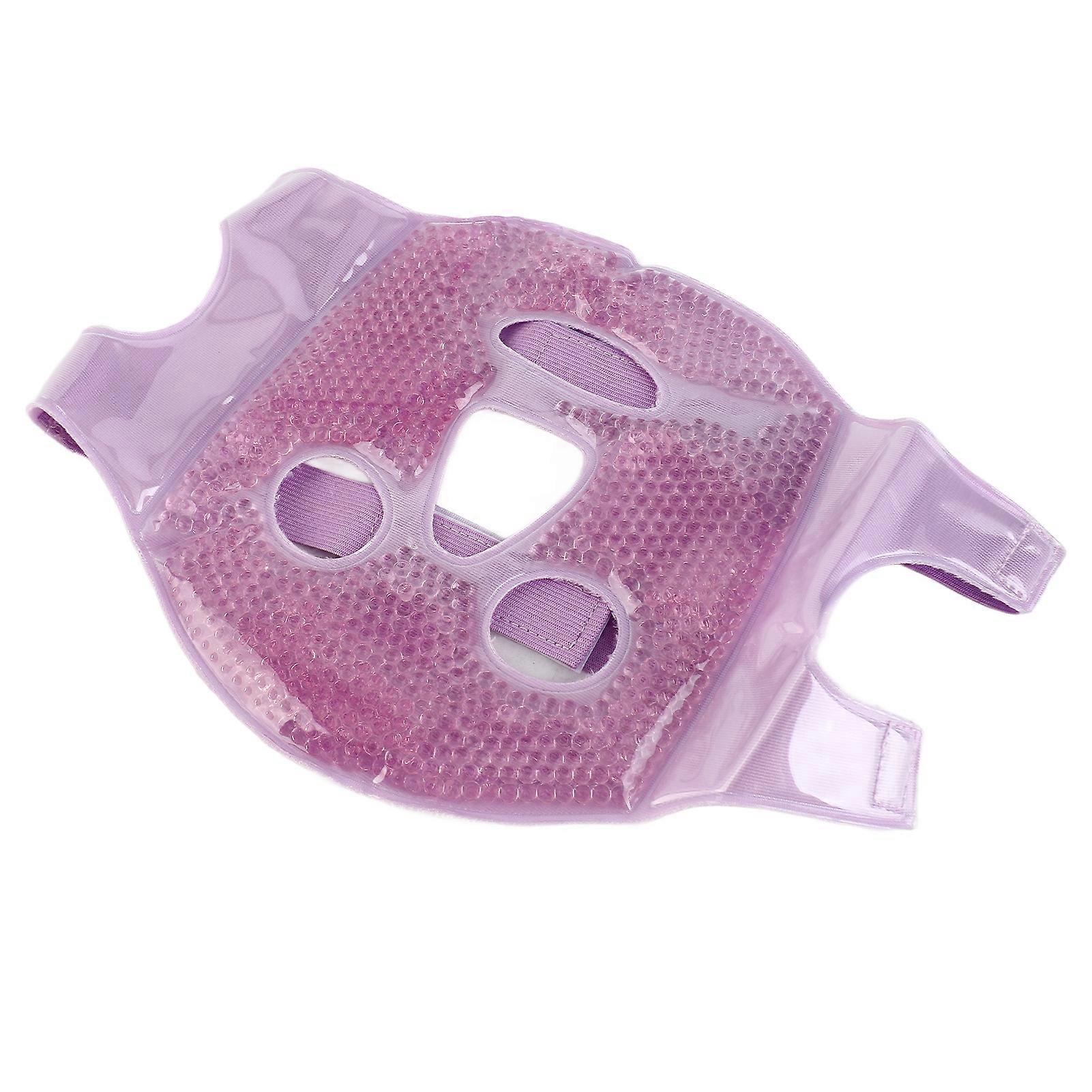 ゲルビーズフェイスマスクは、パフを再利用可能な冷湿布ジェルマスクを減らします 睡眠用