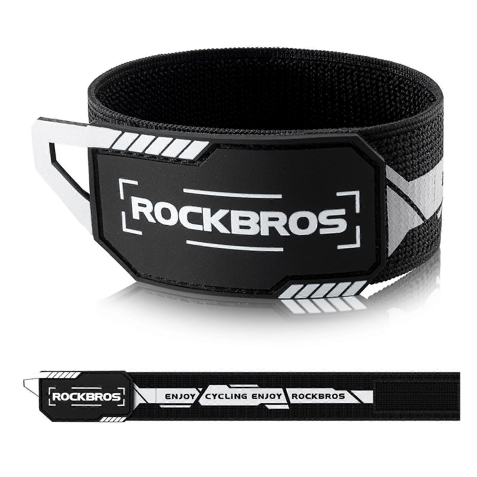 Trouser Band Reflective Tape Protector For Trousers Self-Adhesive 34-50 Cm Black And White Unisex For Cycling And Running